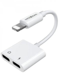 اشتري New iPhone Connector Dual Headphone and Charger Type C White في السعودية