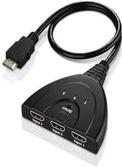 Buy Hdmi Switch 3 X 1 Hdmi Switcher Cable 3D Audio For Apple Tv/Chromecast Stick/Fire Tv/Hd-Dvd Sky-Stb in Egypt