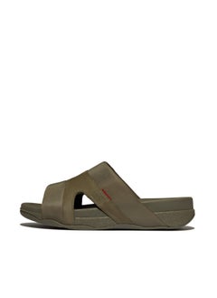 اشتري 049-808 Fitflop Mens Sandals Freeway III Mens Slide GV4-B77 Olive في الامارات