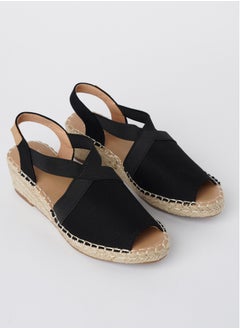 Buy JOVE Women's Casual Espadrilles BLACK in Saudi Arabia