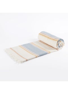 اشتري Boho Stripe Oversized Beach Towel, Multicolour - 400 GSM, 152x183 cm في الامارات