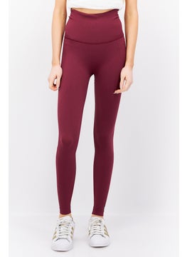 اشتري Women Sportswear Fit Training Leggings, Maroon في الامارات