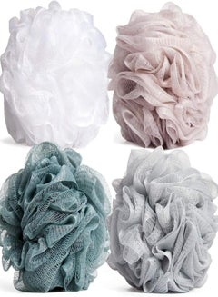 Buy Bath Sponge Body Scrubber Soft Bath Flower Ball Bubble Net Exfoliate Shower in Saudi Arabia