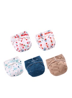 Buy Miracle Baby Pack of 5 Reusable Pocket Diapers with 2 Insert Pads in UAE