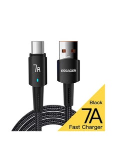 Buy 7A Fast Charging Type C Data Cable Pack of 1 Type C High Quality 2 Meter USB To Type C Fast Charging Cable in Saudi Arabia
