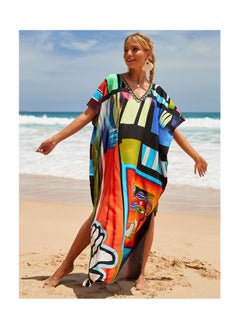 اشتري Beach Printed Fashionable Sunscreen Cover في الامارات