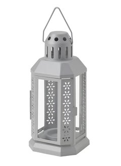 Buy ENRUM Lantern For Tealight - In/Outdoor- Silver - 22 cm in Egypt