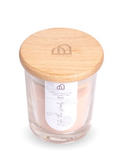 Buy Into The Woods Candle By Zaha Home Oud Scented, 100 Gram Medium Jar With A Natural Wooden Lid, 1-Wick Candle, Over 25 Hours Of Burn Time, Hand Poured In Egypt. in Egypt