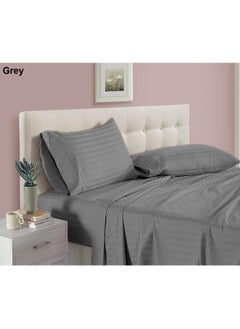 Buy 4-Piece Hotel Style Duvet Cover Set Without Filler King Size in Saudi Arabia