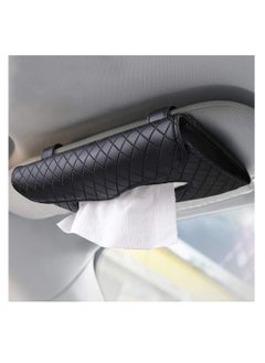 اشتري Car Tissue Holder, Luxury Tissue Box Holder For Car, Sun Visor Napkin Holder, Hanging Car Tissues Holder For Car & Truck Decoration, Black, في الامارات