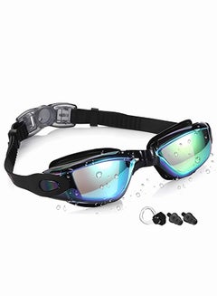 Buy Swim Goggles for Adult with Soft Silicone Gasket Anti-fog UV Protection No Leaking Clear Vision Pool Goggles Swimming Glasses for Men Women with Earplugs and Nose Clip in UAE