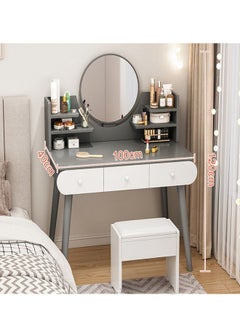 Buy Dressing Table Makeup Mirror With Lights And Chair in UAE