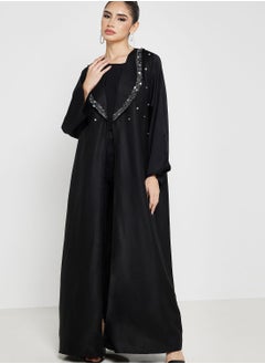 Buy Embellished Detail Abaya With Sheila in UAE