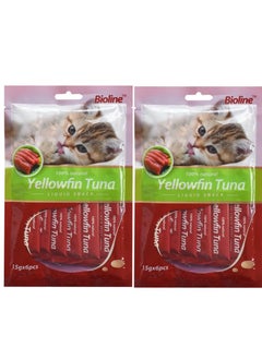 اشتري Natural Liquid Yellowfin Tuna Cat Paste Treats 12X15g في الامارات