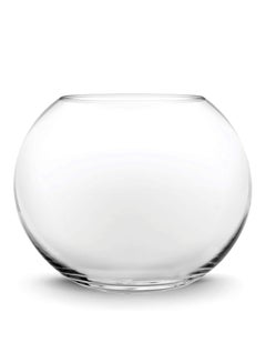 Buy Glass Bubble Bowl (H-7.5" W-10", Approx. 2 Gal.) Multiple Size Choices Fish Bowl Vase Glass Round Bowl Terrarium Globe Flower Vase Centerpiece in Saudi Arabia