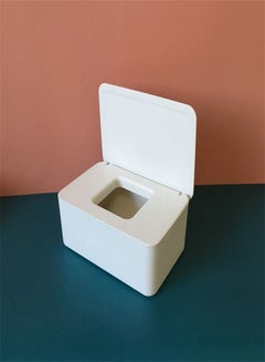 اشتري Simple Tissue Box With Lid  Wet Tissue Box With Dust Seal Mask Box  Desktop Paper Storage Box في الامارات