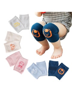 اشتري 5 Pairs Baby Crawling Anti Slip Knee Pads   Crawling Toddler Leg Warmers Unisex Baby Toddlers Kneepads في الامارات