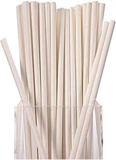 اشتري Royals Paper Straw (White - 100pcs) في مصر