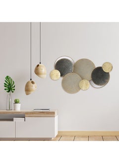 اشتري Percy Round Cluster Metal Wall Art 80 x 48 x 4 cm في الامارات