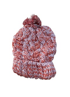 Buy The winter ice cap is made of durable, high-quality wool threads. It is lined from the inside in a way that makes you feel warm in a wonderful way. It is equipped with a ball of wonderful wool threads(Pink+Orange) in Egypt