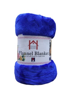 اشتري Fleece Blanket-200X240Cm-Double-Soft-Fluffy Blanket-Warm For Sofa And Bed-Easy To Carry-Royal Blue Colour في الامارات