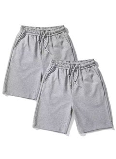 اشتري Buy 1 Get 1 Mens Summer Casual Shorts gray gray في السعودية