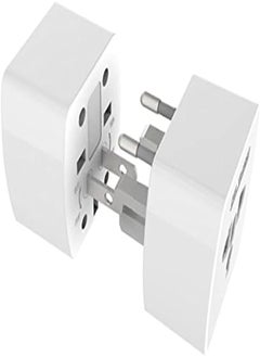 اشتري Ldnio Z4 Universal Plug Adapter ABS VO With UK/EU/US/AU Pin & 2 Universal Socket (6A) - White في مصر