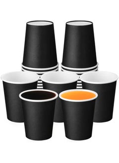 Buy Gava Small Size Paper Cups Black 4oz, 50 Pieces in Saudi Arabia