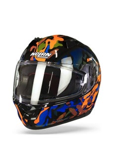 اشتري Nolan N60-6[34]L Foxtrot 34 Full Face Motorcycle Helmet Black/Blue/Orange Size Large في الامارات