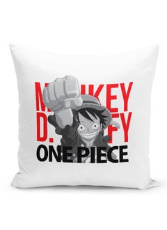 Buy One Piece Throw Pillow Monkey D. Luffy Couch Cushion Straw Hat Accent Pillow One Piece Jump Punch-Manga Fan Gift in UAE