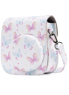 اشتري Case for Fujifilm Instax Mini 11/9 / 8 Instant Film Cameras with Accessory Pocket and Detachable/Adjustable Shoulder Strap (Butterfly) في الامارات