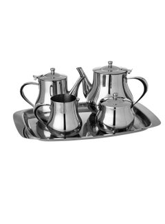 Buy Stainless steel kettle set of 5 pieces in Saudi Arabia