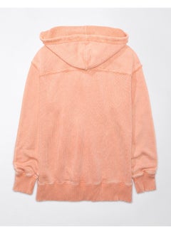 Buy AE Oversized Washed Zip-Up Hoodie in Saudi Arabia