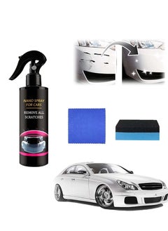 Buy Car Scratch Repair Spray, Car Quick Repair Nano Spray, Fast Flawless Repair Scratch Spray, Nano Ceramic Crystal Coating Car Fine Scratch Removal Spray (120ml + Sponge Brush and Wipe) in Saudi Arabia