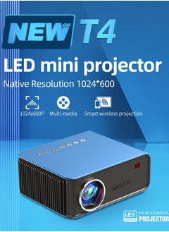 Buy Native 1080P Full HD Portable Wireless Co-Screen Home Smart Projector in Saudi Arabia