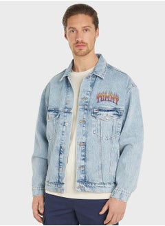 اشتري Light Wash Denim Jacket في الامارات