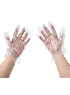 Buy Super Plastic Disposable Gloves (Transparent, One Size) - 400 Pieces in Saudi Arabia