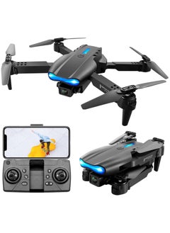 Buy E99 Pro RC Drone with Dual Camera for Adults, 4K HD FPV Live Video Foldable Drones, RC Quadcopter Helicopter Kids Toys, 2 Batteries, Headless Mode, One Key Start in UAE