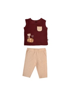 Buy High Quality Cotton Blend and comfy Baby Pajama Set " T-Shirt + Printed Pants " in Egypt