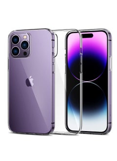 Buy iPhone 14 Pro Case Ultra Slim Thin Flexible TPU Anti Scratch Gel Rubber Soft Skin Protective Back Cover for iPhone 14 Pro 6.1-inch in UAE