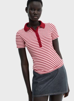 Buy Striped Polo T-shirt in UAE
