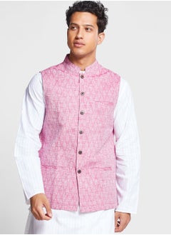 Buy Printed Nehru Jacket in UAE