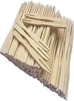 Buy Mini Bamboo wood fork 50 Pcs for eating fruit and snacks in Egypt