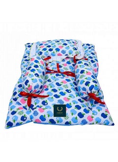 اشتري Born Baby 4 Pcs Bedding Se(0 3 Months)(L 28Inchs B 19Inchs) (Blue) في الامارات