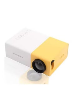 Buy QVGA 400 Lumen LED Projector with Remote YG300 White/Yellow in Saudi Arabia