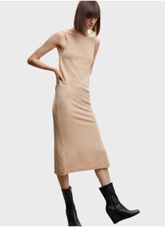 Buy Side Slit Knitted Dress in UAE