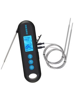 اشتري INKBIRD Bluetooth Digital Meat Thermometer IHT-2PB With External Probes Backlight Display 2 Sec Instant Readout Temperature Alarms And Timers Rechargeable Food Thermometer For Grilling BBQ Cooking في الامارات