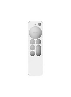 اشتري جراب متوافق مع غطاء سيليكون Apple TV 4K Siri Remote 2021 ، غطاء Apple 4K Siri Remote الجيل الثاني (أبيض) في الامارات