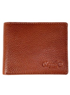 Buy Classic Milano Genuine Leather Wallet Cow NDM G-76 (Tan) by Milano Leather in UAE