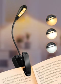Buy Book Light,LOOPITYS Reading Book Clip Light, 9 Modes, LED Clip Reading Light, Eye-Care USB Rechargeable Reading Lamp for Kids, Flexible Clip-on Book Light for Reading in Bed，desk lamp in Saudi Arabia